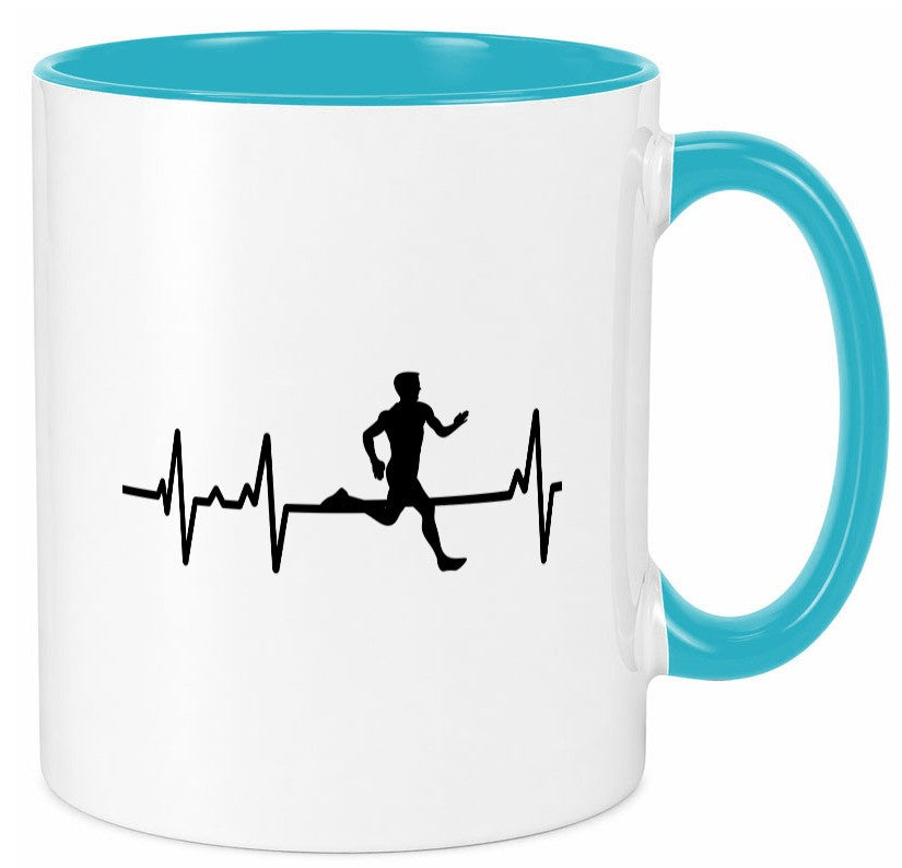 Jogger Herzschlag | Motiv Läufer Marathon Joggen Humor Geschenkidee Tasse