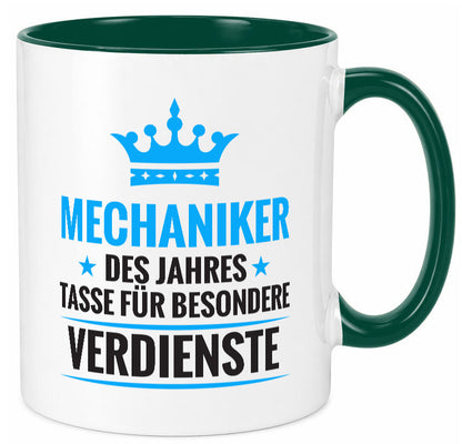 Besonderer Verdienst: Mechaniker | KFZ Werkstatt Geschenkidee Humor Tasse