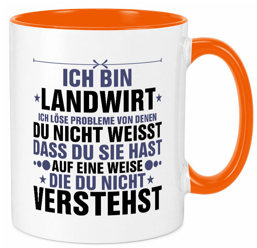 Löse Probleme: Landwirt | Bauer Landwirtschaft v2 Geschenk Humor Geschenkidee