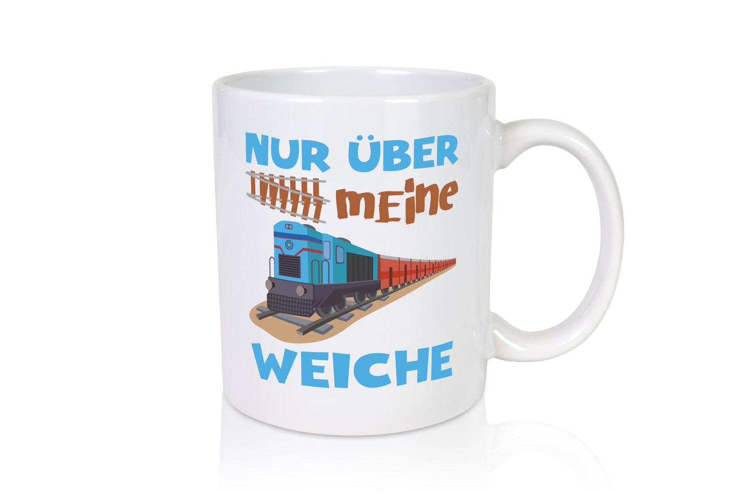 Nur über mein Weiche | Eisenbahn Weichen lustiger Spruch Geschenk Humor