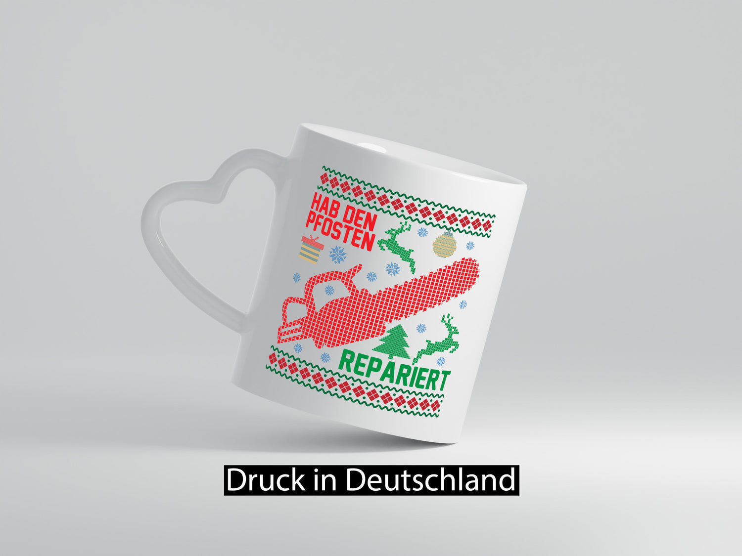Hab den pfosten Repariert | Ugly Christmas Weihnachten Geschenkidee Humor Tasse