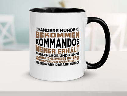 Hunde Training | Hundebesitzer Tasse Hundekommando vl4 Geschenk Tierliebhaber