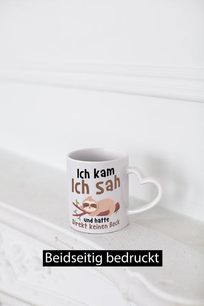 Keinen Bock | müdes Faultier Faulpelz Comic Schlafen Geschenkidee Tierliebhaber