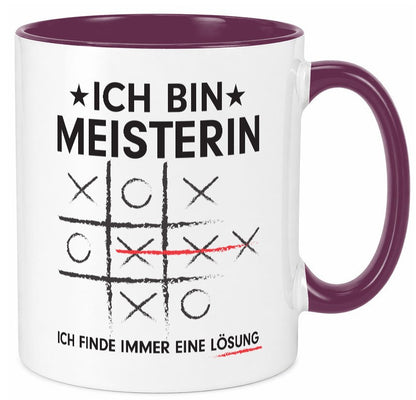 Löse Probleme: Meisterin | Meisterbrief lustig Humor Geschenkidee Geschenk Tasse