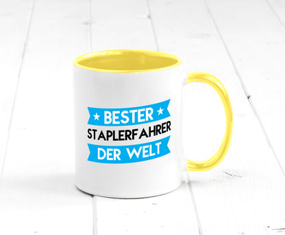 Bester Staplerfahrer | Gabelstapler Fahrer Geschenkidee Humor Tasse