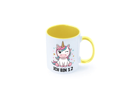 12. Geburtstag | 12 Jahre Einhorn Mädchen lustig Geschenkidee Geschenk Tasse