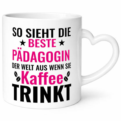 Kaffee trinkt: Pädagogin | Pädagogik Humor Geschenkidee Tasse
