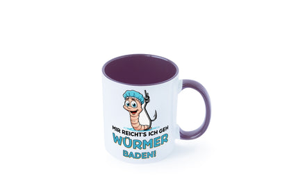 Mir reichts ich geh Würmer Baden | Angler Angeln Geschenk Humor Geschenkidee