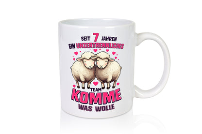 7 Jahre Verheiratet | ein Team Ehepaar v2 lustig Humor Geschenkidee Geschenk