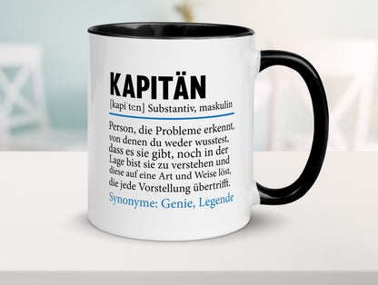 Kapitän | Spruch lustig Schiffskapitän Schiff Geschenk Humor Geschenkidee