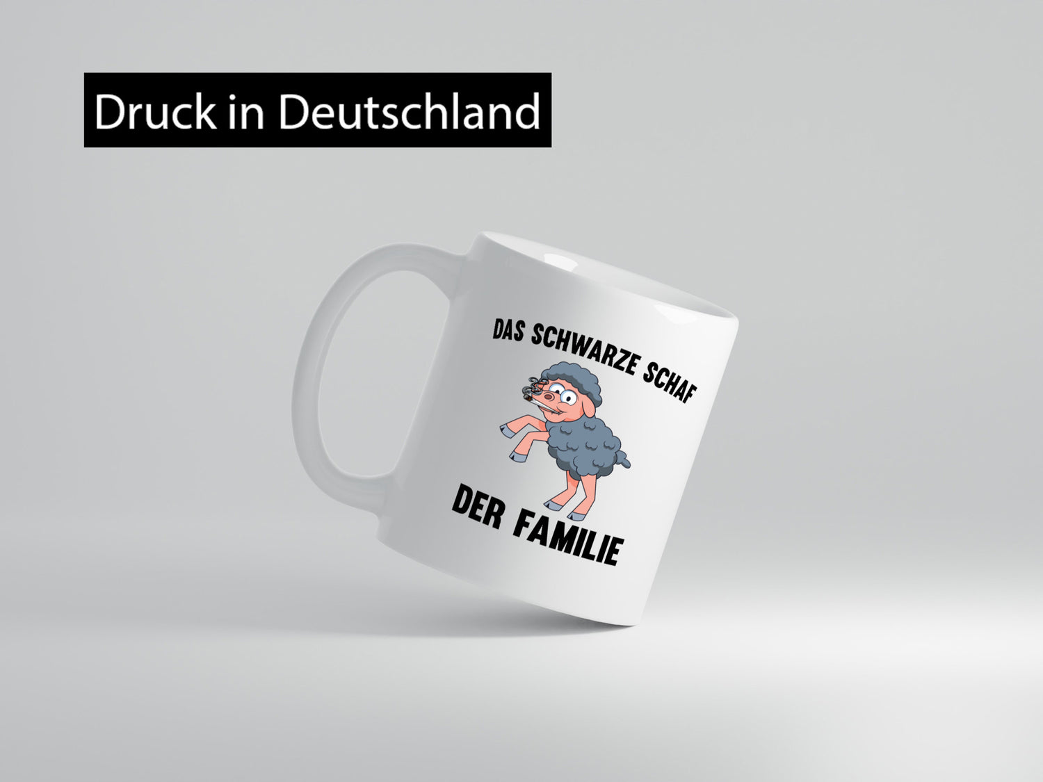 Das schwarze Schaf der Familie | Böses Kind Ärger Humor Geschenkidee Tasse