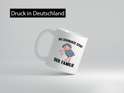 Das schwarze Schaf der Familie | Böses Kind Ärger Humor Geschenkidee Tasse