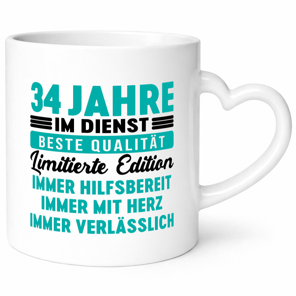 34 Jahre im Dienst | Jubiläum Arbeit v5 Geschenk Kollegen Büro lustiger Spruch