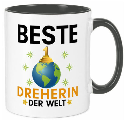 Welt Beste Dreherin | Fräser Dreher lustiger Spruch Geschenk Humor Geschenkidee Tasse