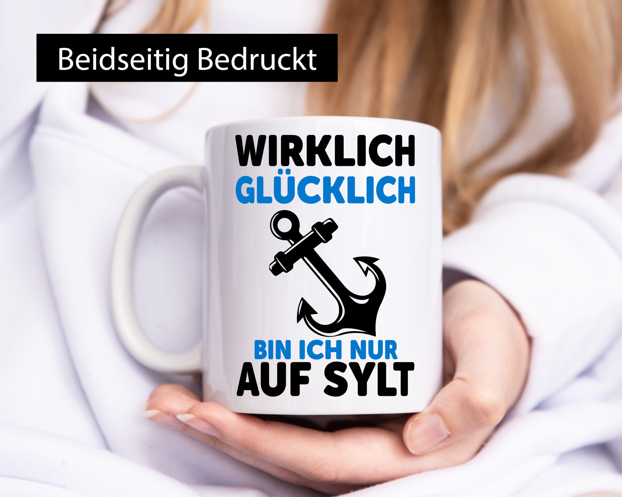 Wirklich glücklich bin ich nur auf Sylt | Nordsee v2 lustig Humor Geschenkidee