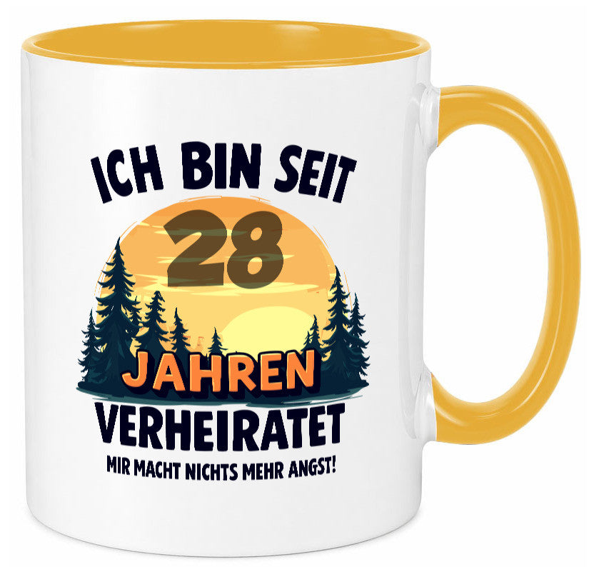 Ich bin Verheiratet | 28. Hochzeitstag Ehepaar v2 lustiger Spruch Geschenk