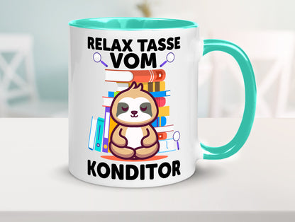Relax Tasse: Konditor | Konditorei lustiger Spruch Geschenk Humor Geschenkidee