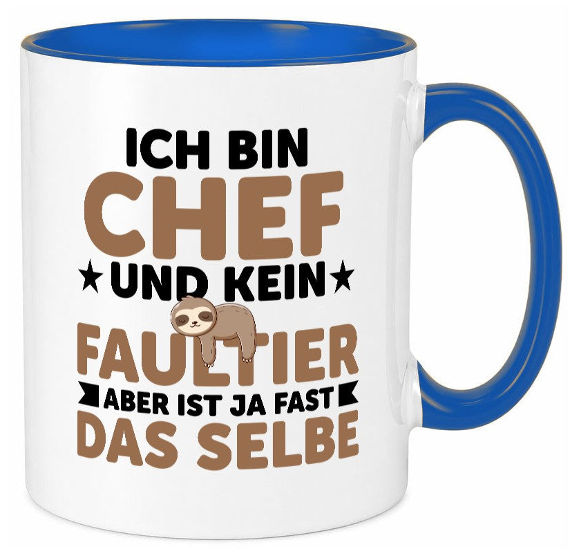 Ich bin kein Faultier: Chef | Führungskraft Vorgesetzter lustig Arbeit Kollegen Tasse