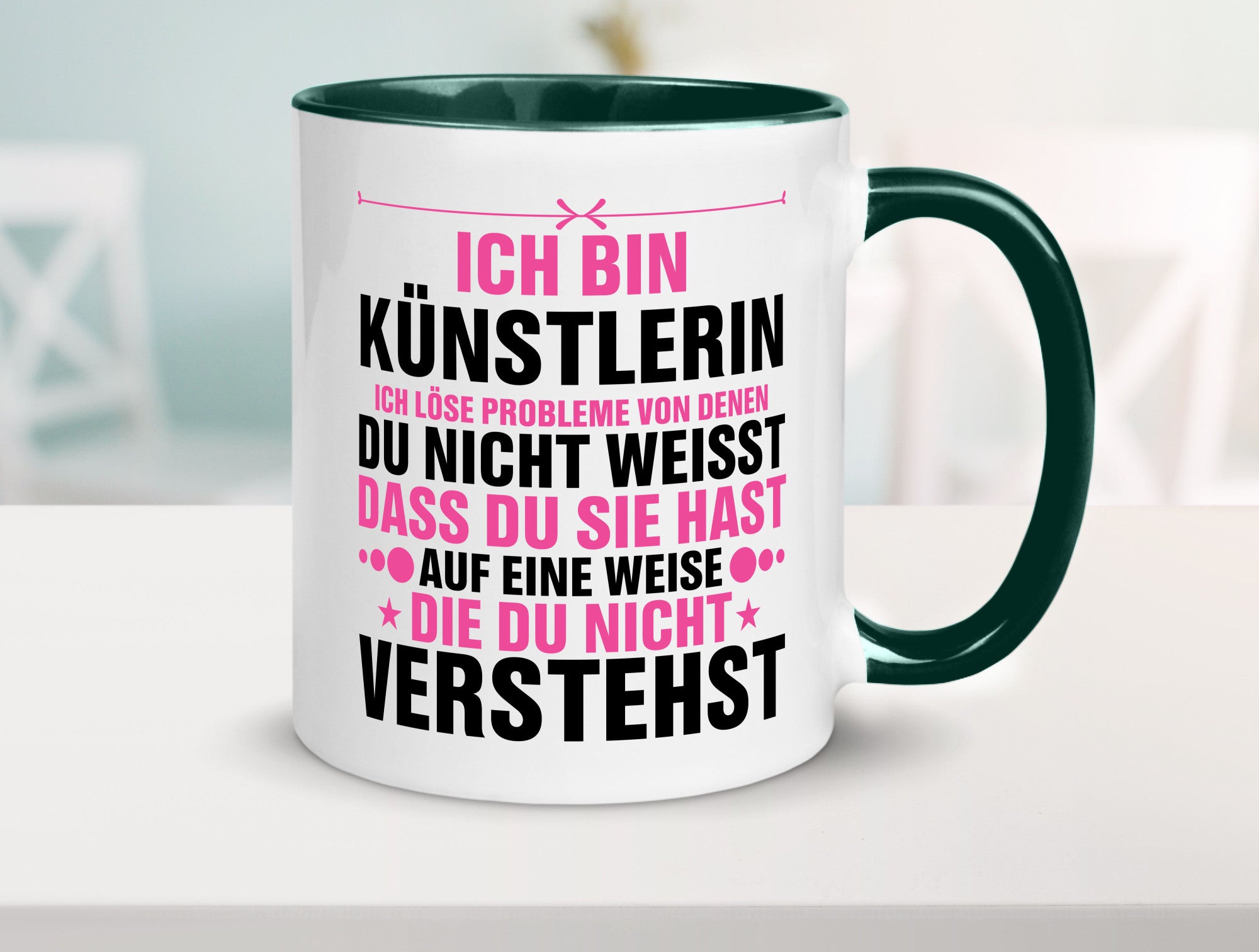 Löse Probleme: Künstlerin | Kunst v2 Geschenkidee Humor Tasse