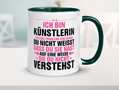 Löse Probleme: Künstlerin | Kunst v2 Geschenkidee Humor Tasse