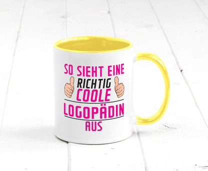 Richtig Coole Logopädin | Sprachtherapie Humor Geschenkidee Tasse