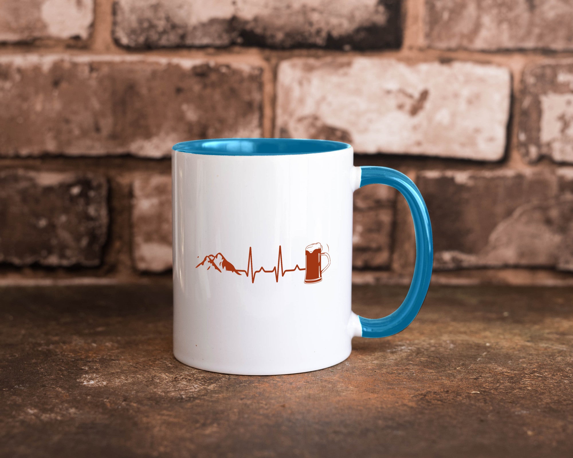 Berge und Bier | Wandern Wanderer Biertrinken Geschenkidee Humor Tasse