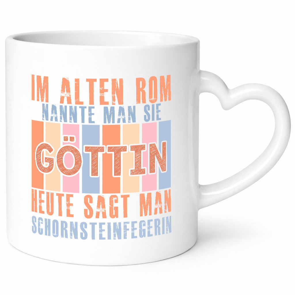 Heute sagt man: Schornsteinfegerin | Kaminkehrer Geschenkidee Humor Tasse