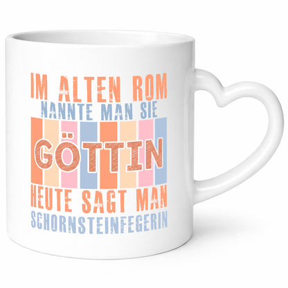 Heute sagt man: Schornsteinfegerin | Kaminkehrer Geschenkidee Humor Tasse