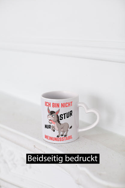 Ich bin nicht stur | Eigene Meinung Sturer Esel Comic Geschenk Humor