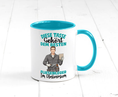 Im Universum: Fliesenleger | Fliesenlegen Bau Geschenk Humor Geschenkidee