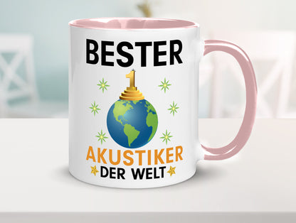 Welt Bester Akustiker | Akustik Hörgeräteakustik Geschenkidee Humor Tasse