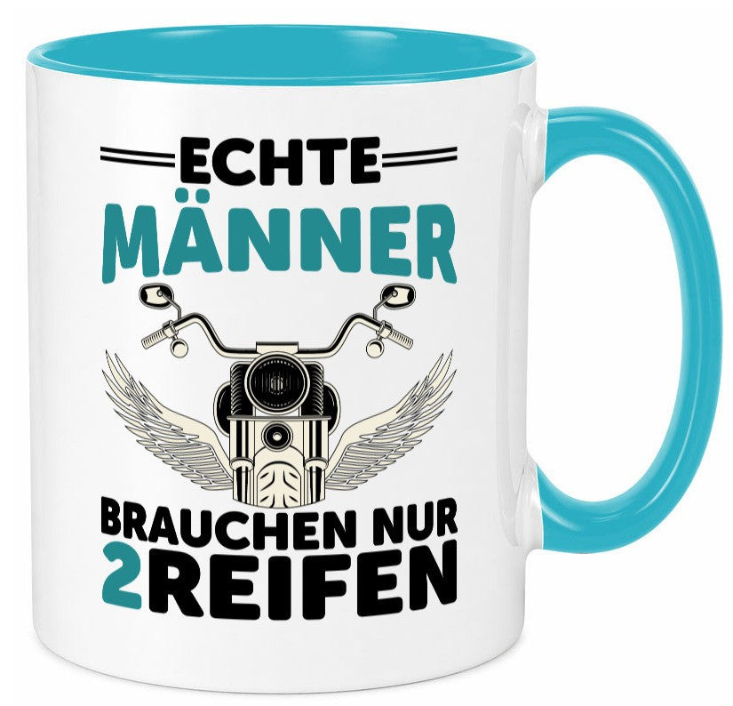 Echte Männer | Motorrad Tasse Motorradfahrer Biker lustiger Spruch Geschenk