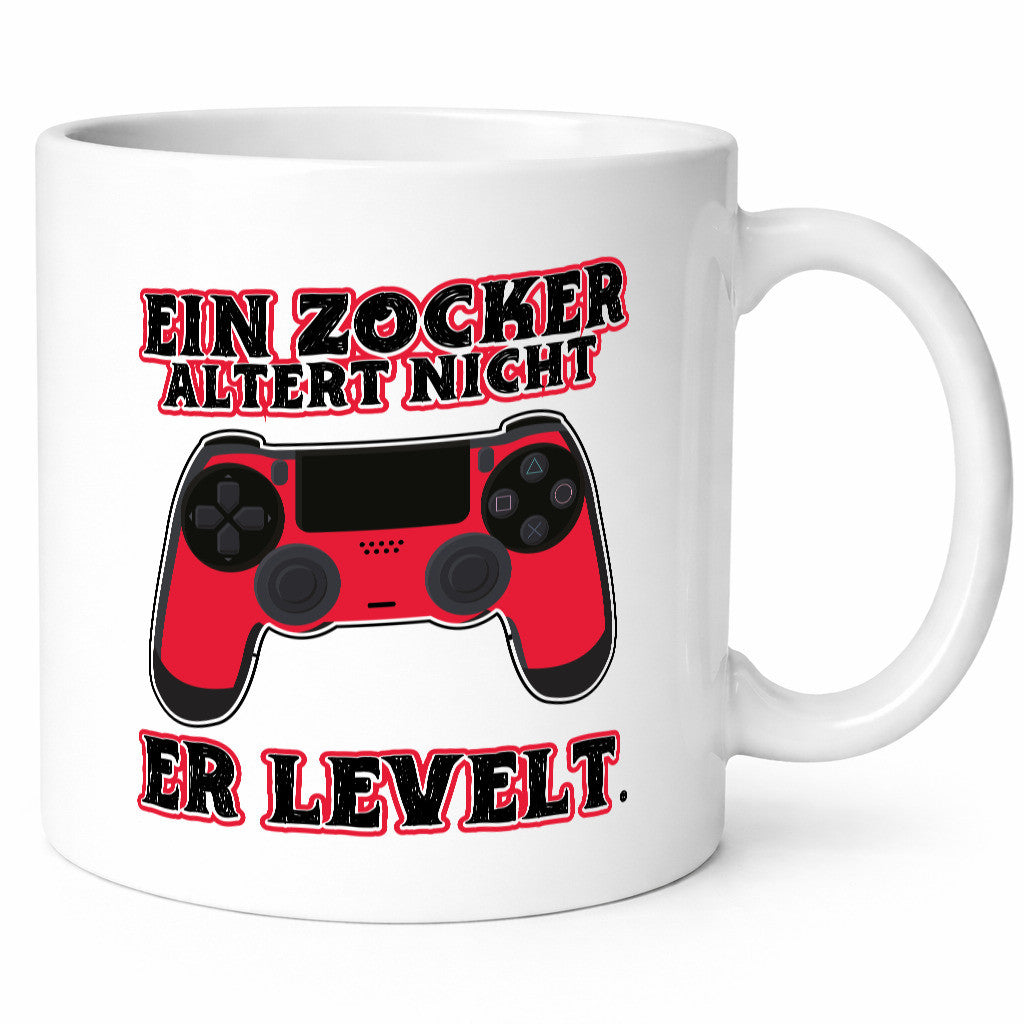 Zocker altern nicht Geschenk Humor Geschenkidee lustiger Spruch Tasse