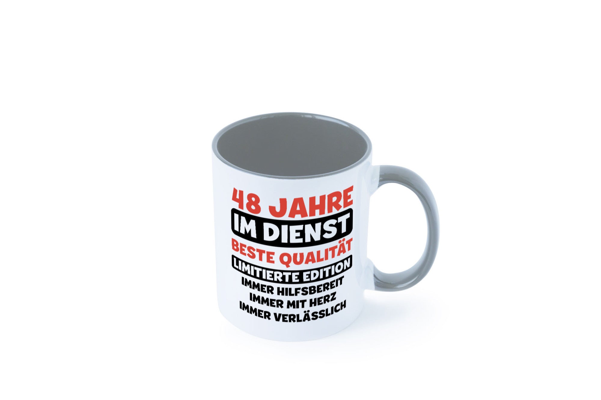 48 Jahre im Dienst | Jubiläum Arbeit v3 Humor Kollegen Büro Geschenkidee Tasse