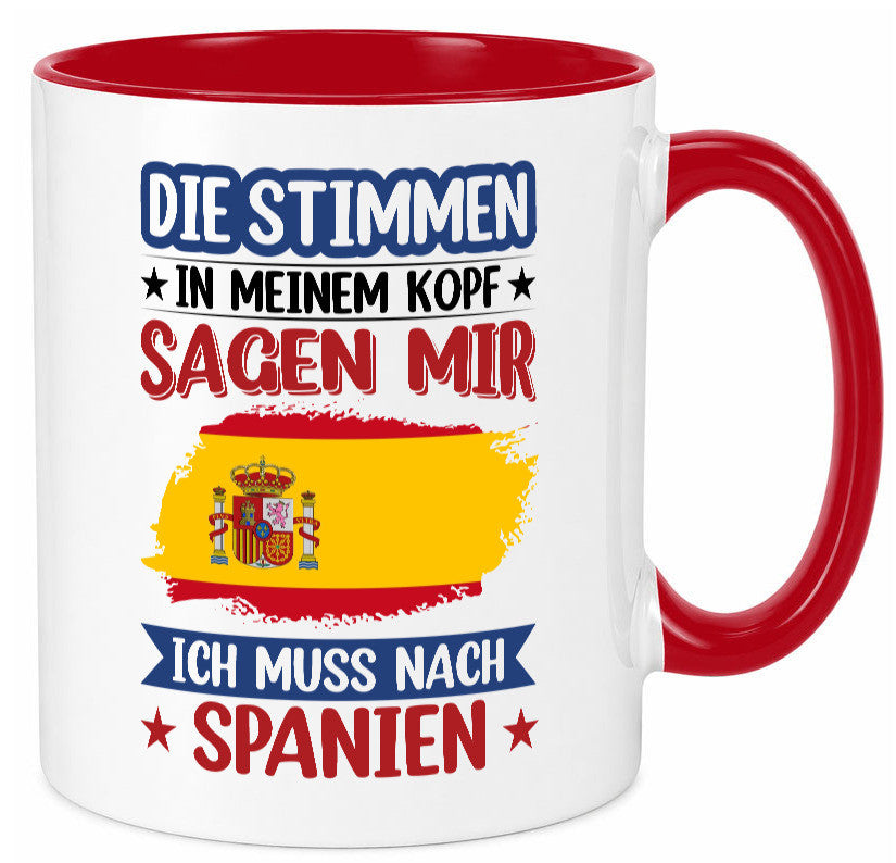 Spanien | Urlaub Stimmen in meinem Kopf Traumland v2 lustiger Spruch Geschenk