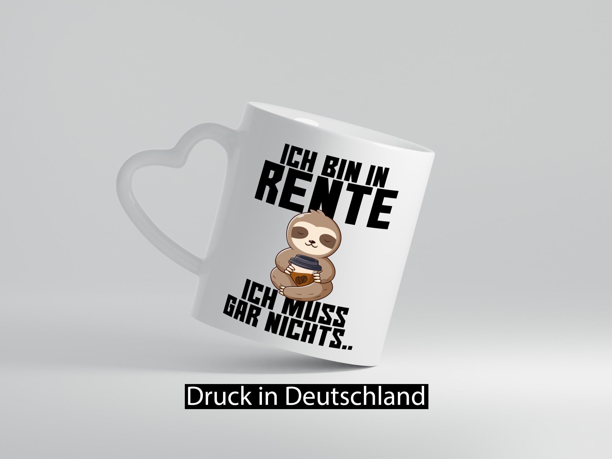 Ich muss gar nichts | Rentner Ruhestand lustig Jubiläum Geschenk Tasse