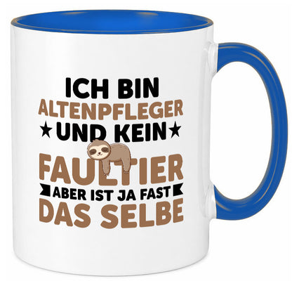 Ich bin kein Faultier: Altenpfleger | Pflegepersonal v2 Humor Tierliebhaber