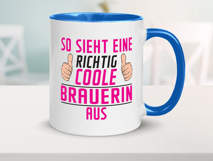 Richtig Coole Brauerin | Bier Brauerei Geschenk Humor Geschenkidee lustiger