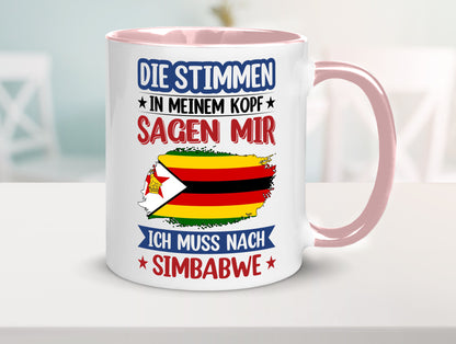 Simbabwe | Urlaub Stimmen in meinem Kopf Traumland v2 Geschenk Humor