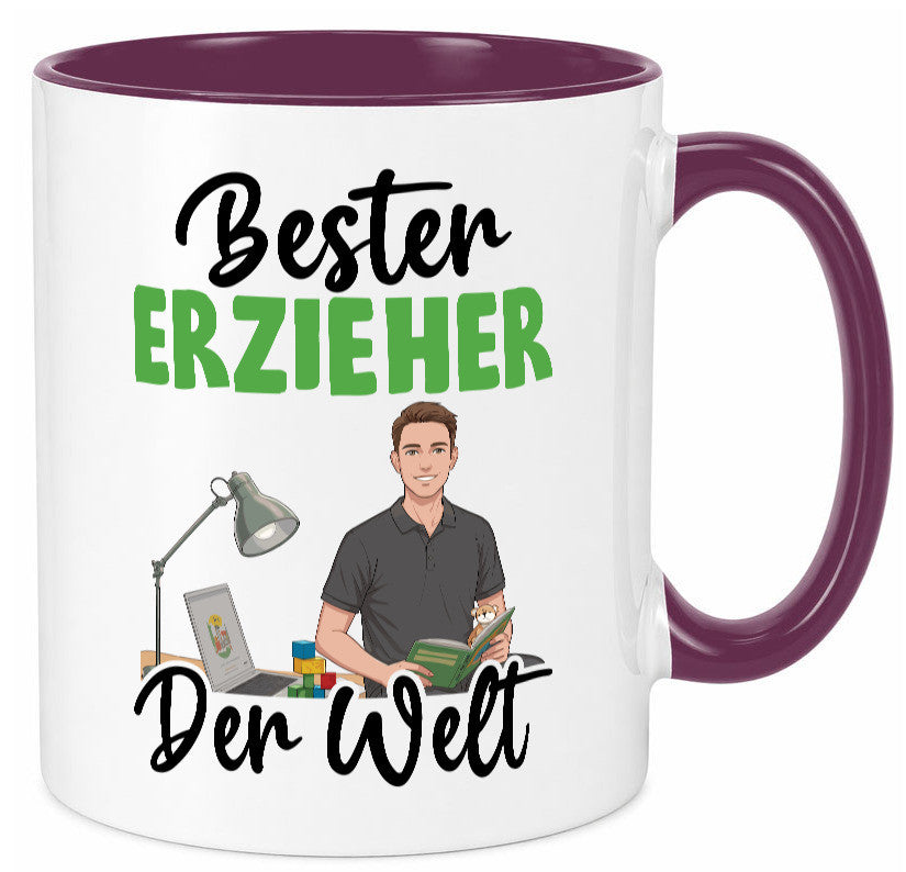 Bester Erzieher | Pädagoge Schule v2 Geschenk Humor Geschenkidee lustiger