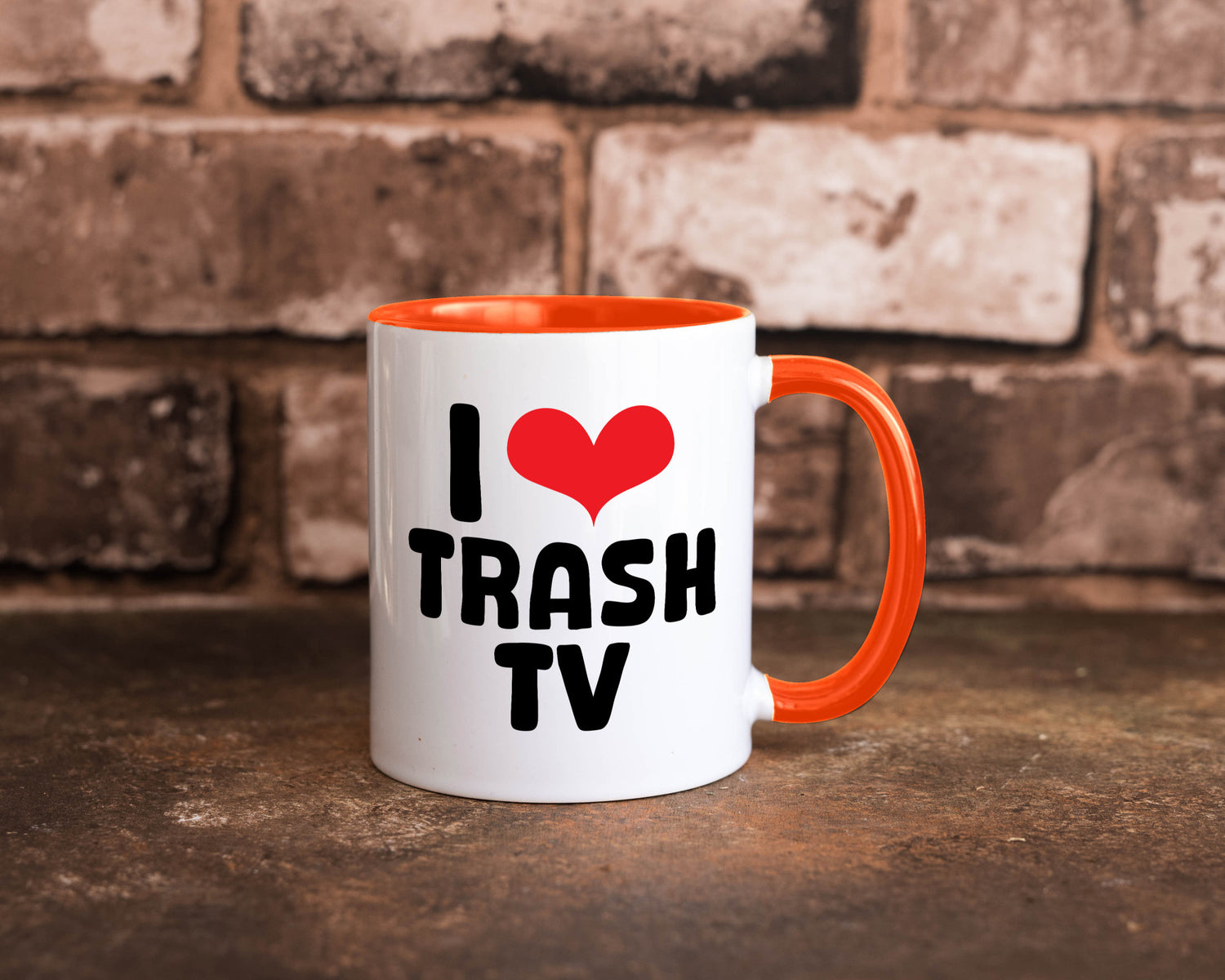 I love Trash TV | v2 lustig Humor Geschenkidee Geschenk Tasse