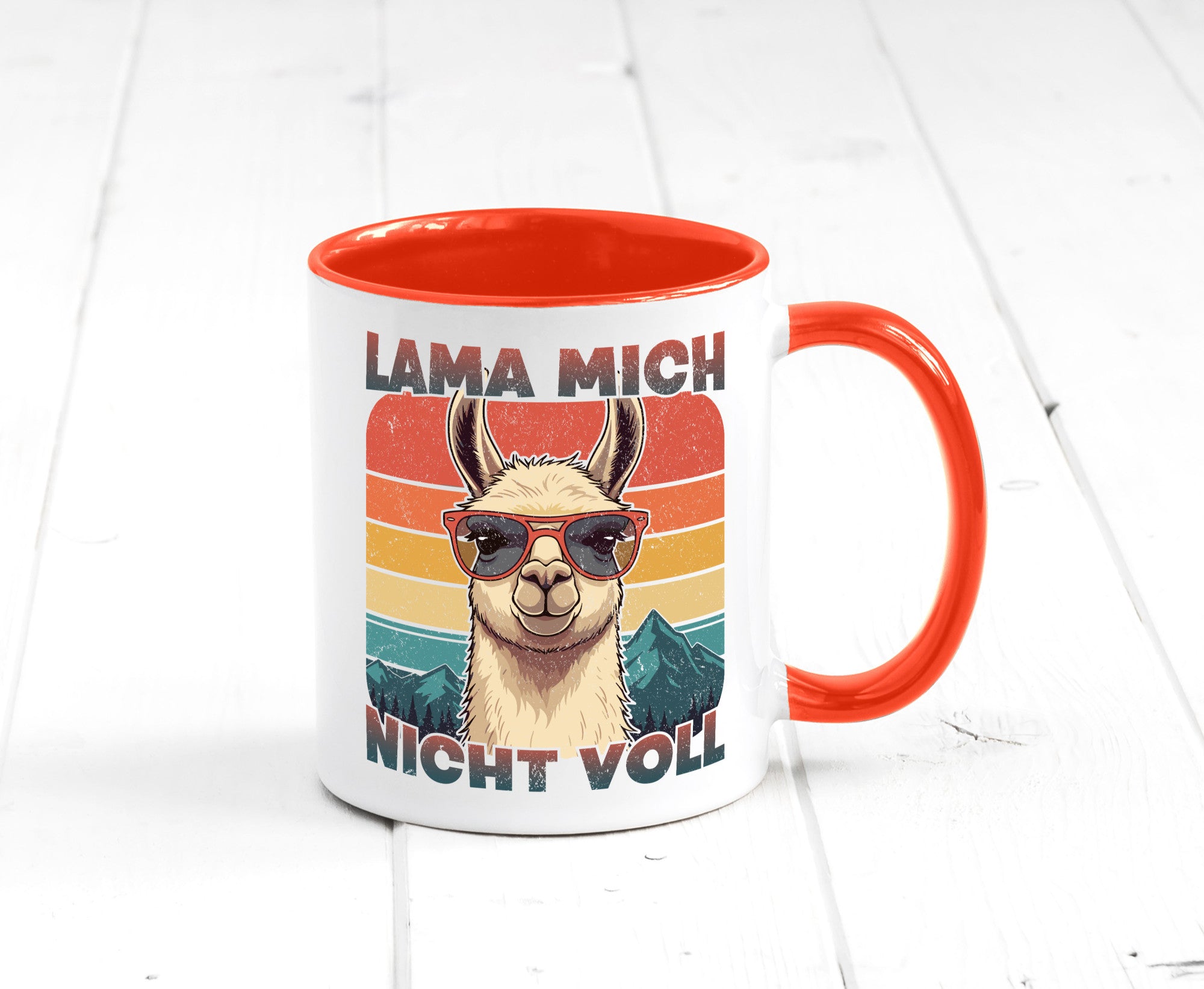 Lama mich nicht voll | Alpaka Kamel Retro lustig Humor Geschenkidee Geschenk