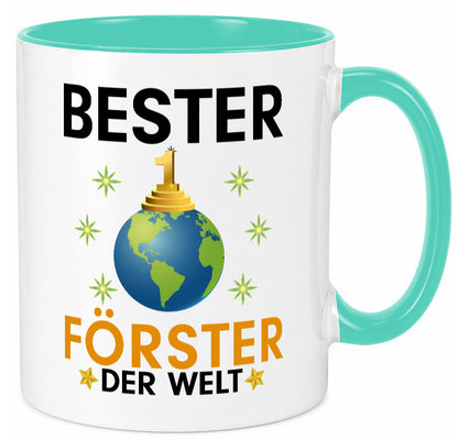 Welt Bester Förster | Forst Arbeit Geschenk Kollegen Büro lustiger Spruch Tasse