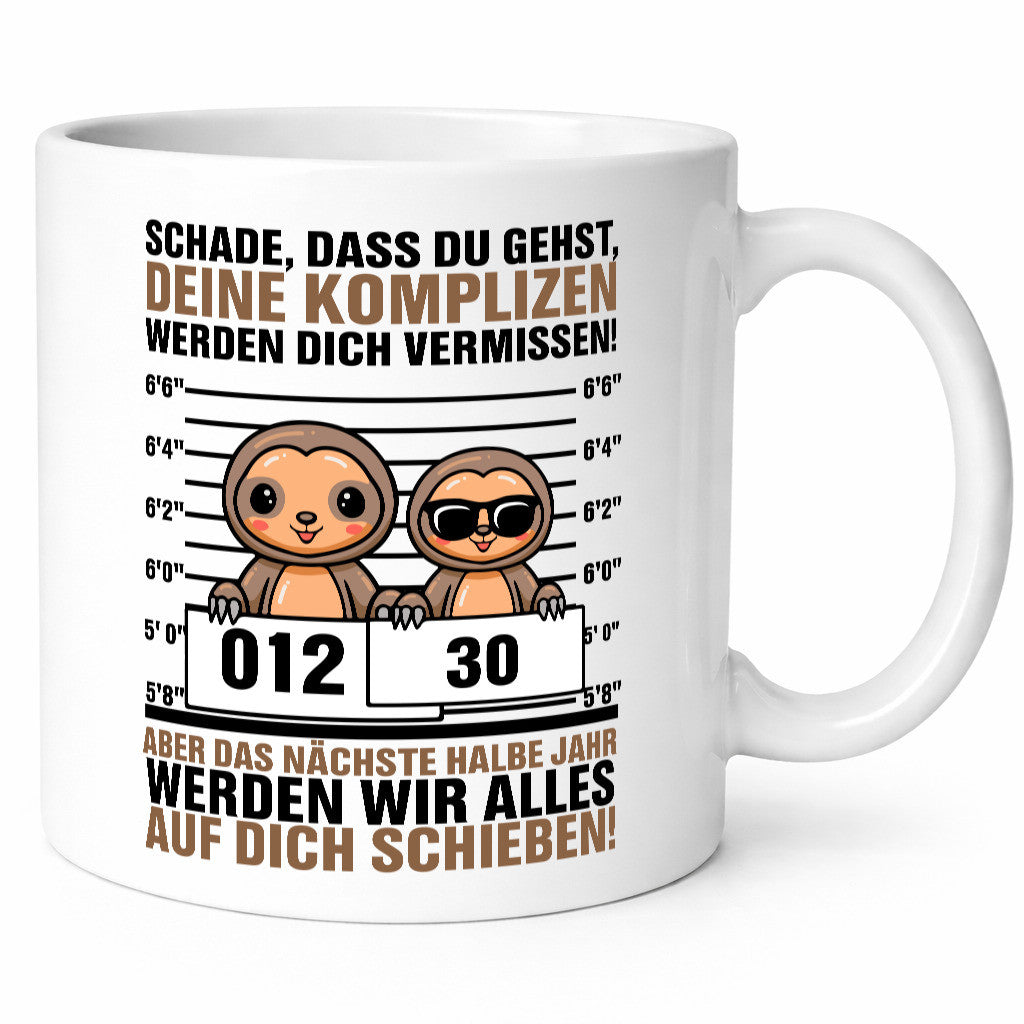 Abschiedgeschenk Kollegen | Faultier Schade das du gehst lustig Arbeit Büro