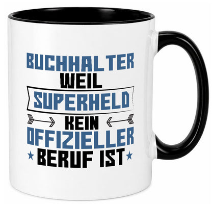 Superheld Buchhalter | Buchhaltung Humor Geschenkidee Tasse