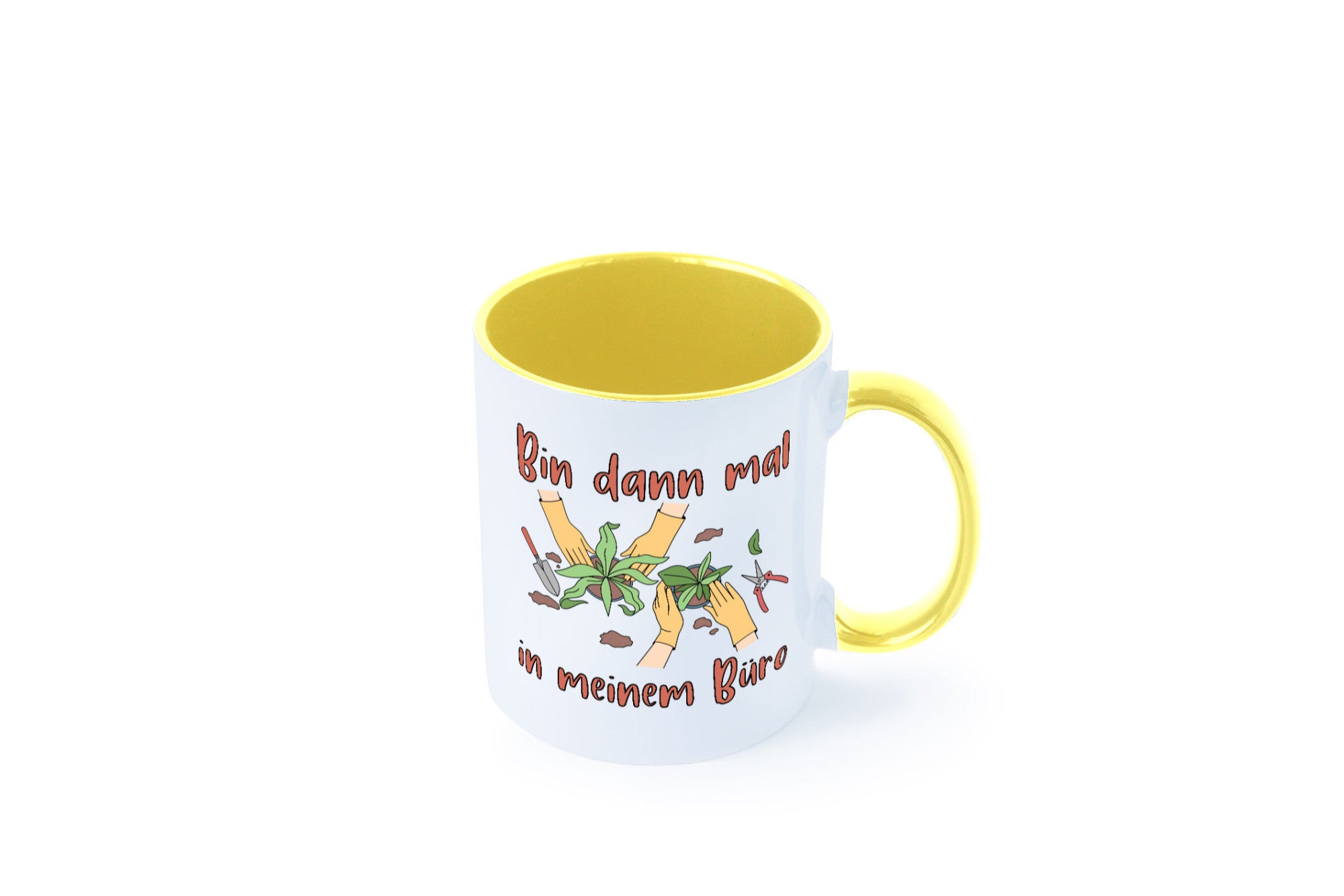 Bin im Büro | Gartenarbeit Pflanzen Humor Witz Geschenkidee Arbeit Kollegen
