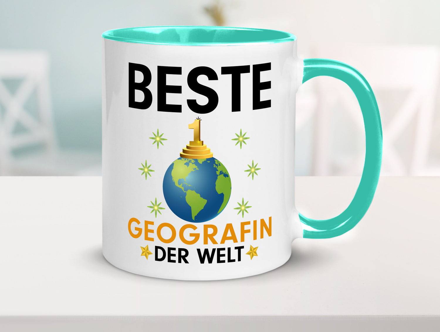 Welt Beste Geografin | Geografie lustiger Spruch Geschenk Humor Geschenkidee