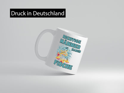 Richtige Männer haben Fische | Aquarium Humor Geschenkidee Tasse