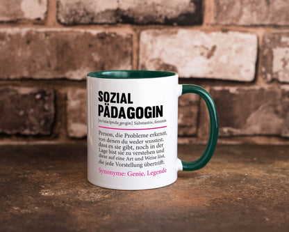 Sozialpädagogin | Spruch lustig Humor Pädagogin v2 Geschenkidee Geschenk Tasse
