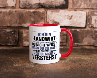 Löse Probleme: Landwirt | Bauer Landwirtschaft v2 Geschenk Humor Geschenkidee